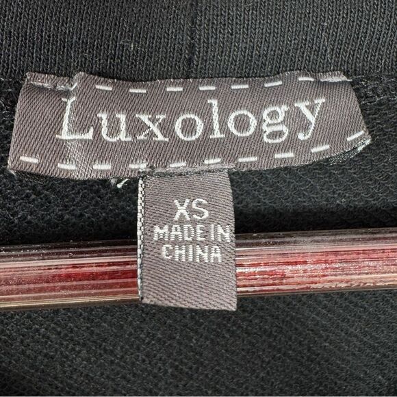 Luxology Jersey Knit Sheer Striped Sleeve Shift Dress Black XS - Picture 9 of 12